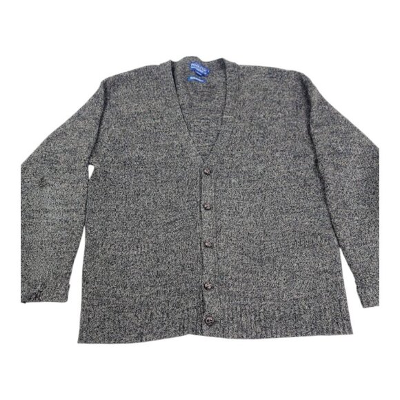 Pendleton Women's Gray Heather Tight Knit Button-Front Cardigan Sweater Size M - Picture 1 of 10